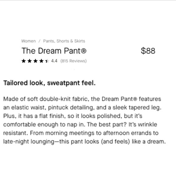 Everlane Dream Pant Charcoal Gray XXS - Picture 3 of 8